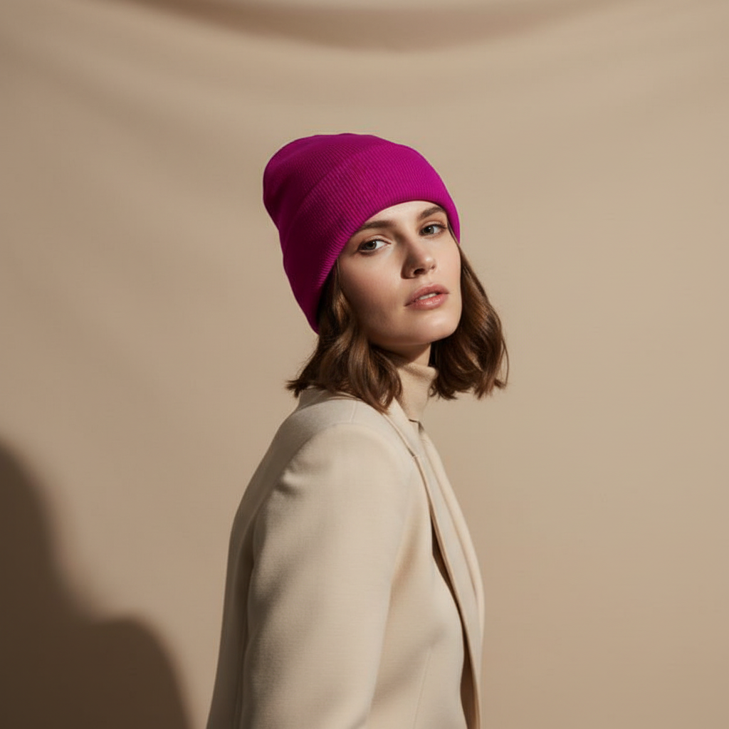 Bonnet d’hiver doublé en satin