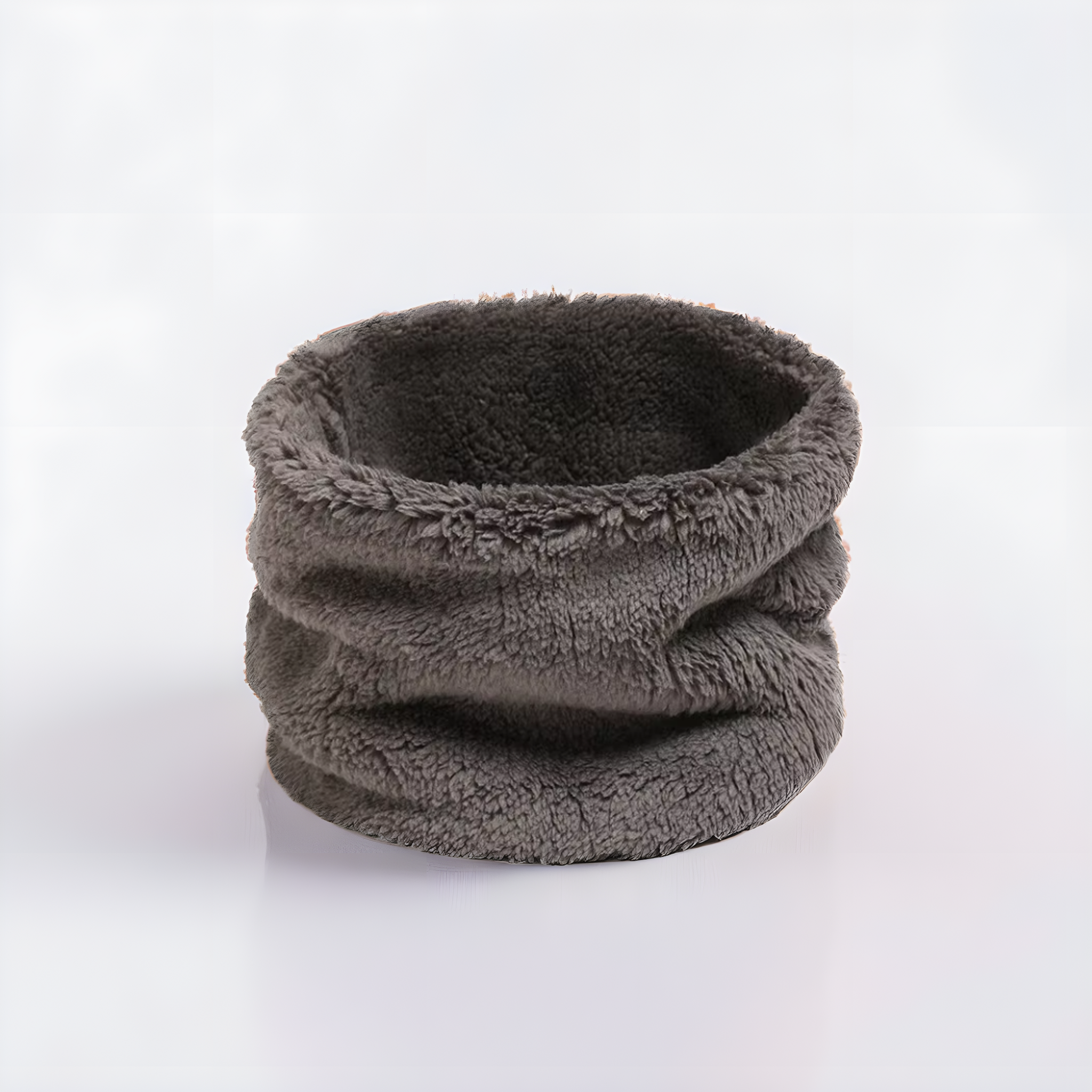 Cache‑cou polaire gris anthracite