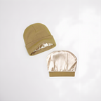 Bonnet d’hiver doublé en satin