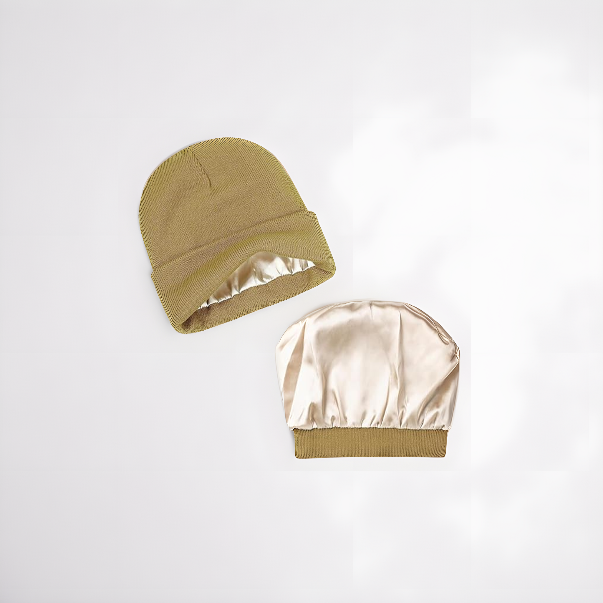 Bonnet d’hiver doublé en satin