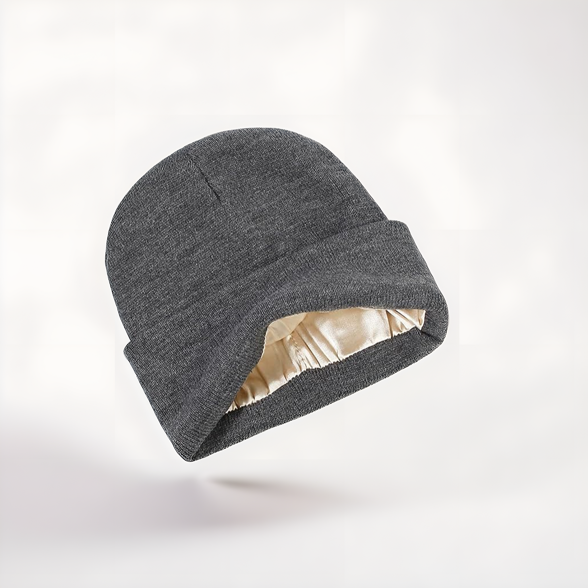 Bonnet d’hiver doublé en satin