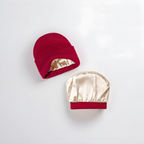 Bonnet d’hiver doublé en satin