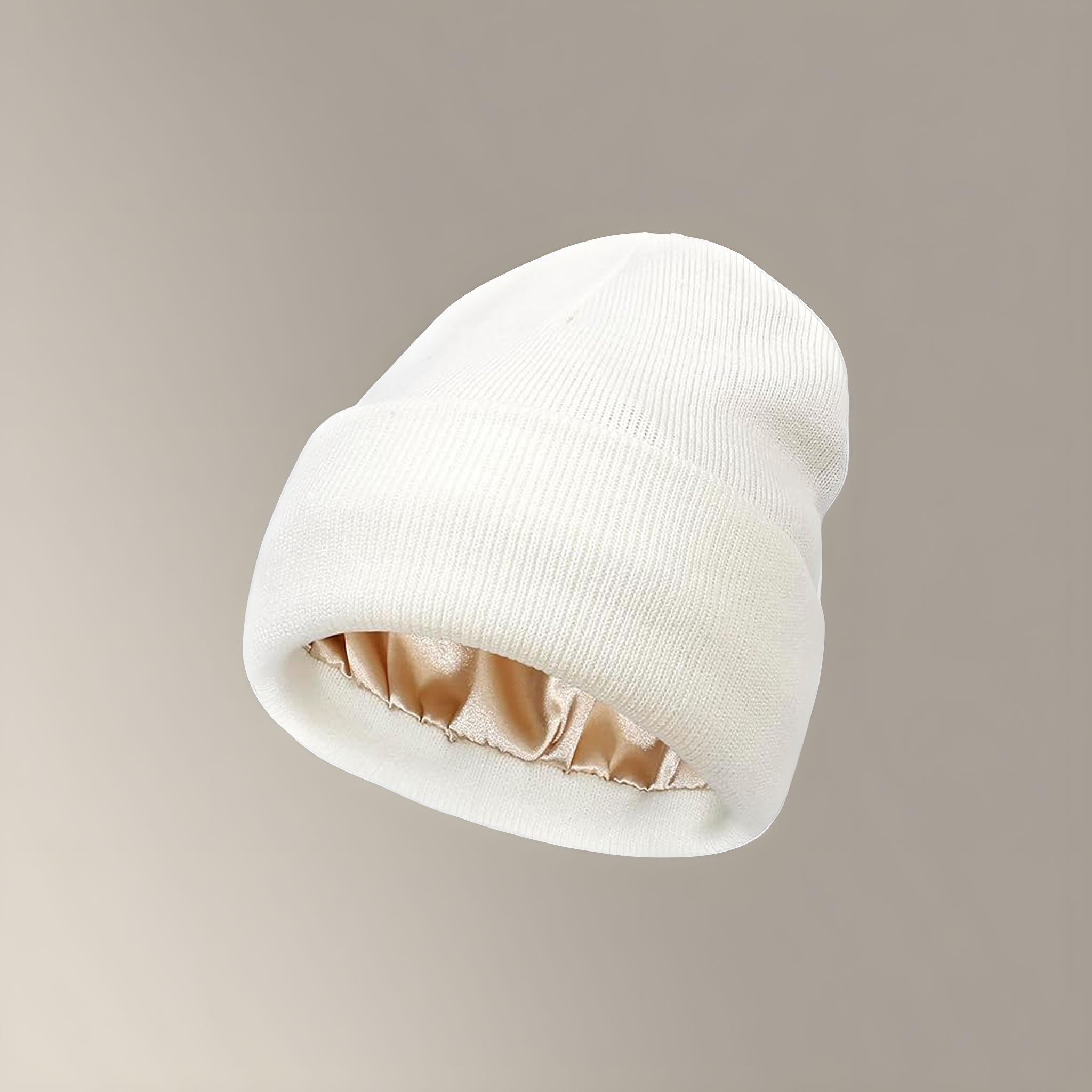 Bonnet d’hiver doublé en satin