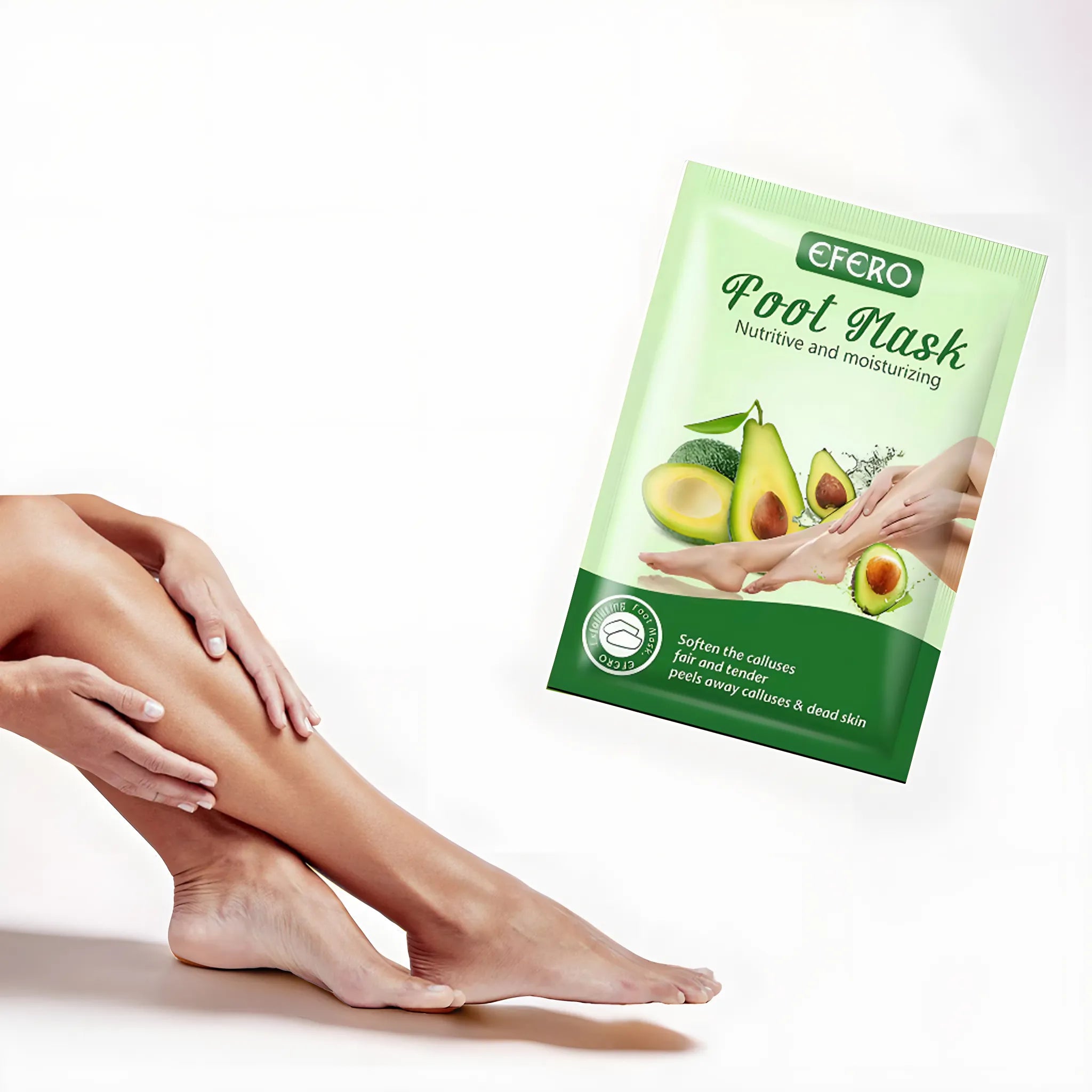 Masque exfoliant pour pieds à l’avocat