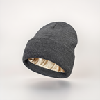 Bonnet d’hiver doublé en satin