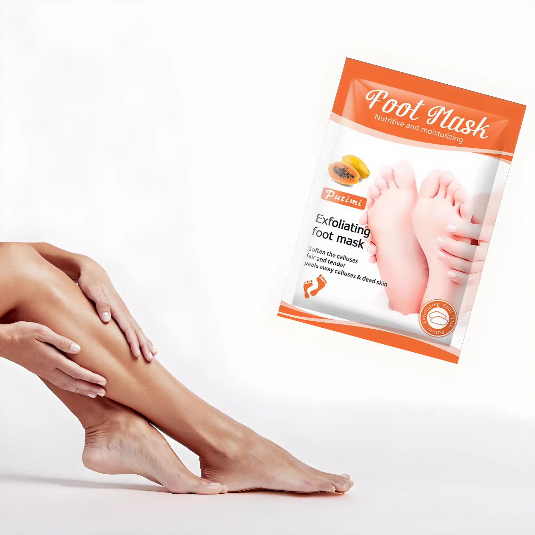 Masque exfoliant pour pieds à la papaye