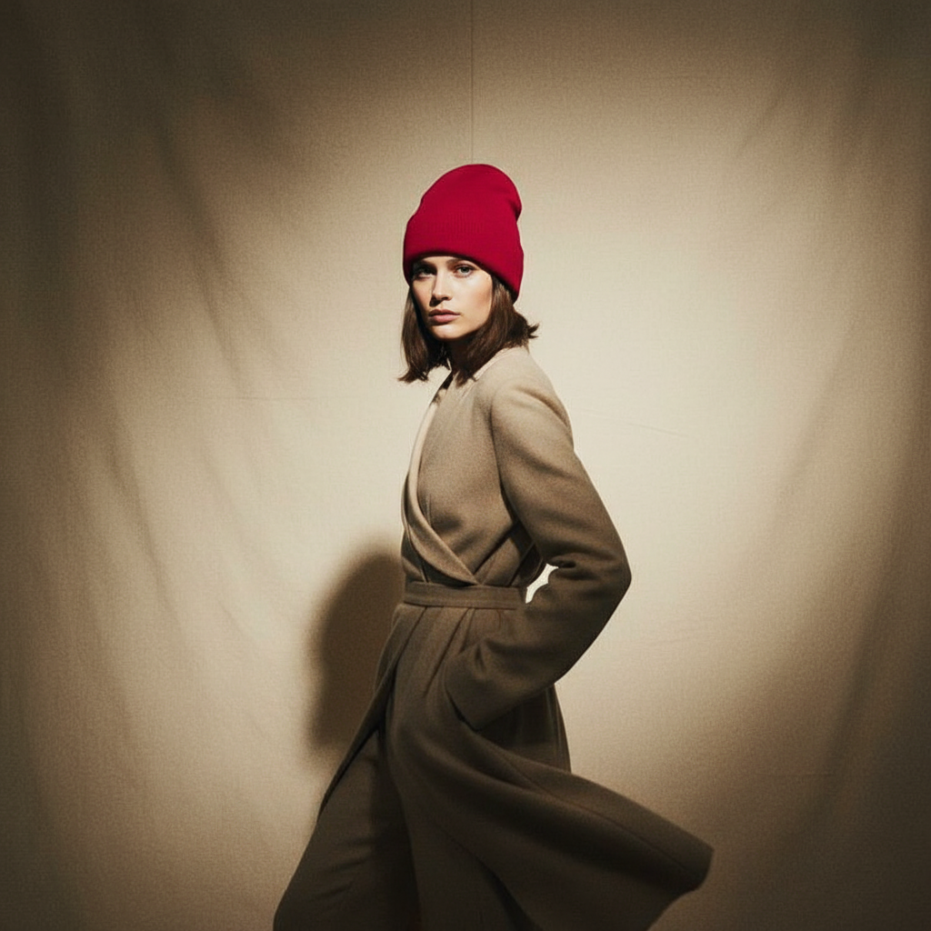 Bonnet d’hiver doublé en satin