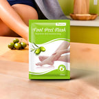 Masque exfoliant pour pieds à l’olive