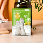 Masque exfoliant pour pieds à l’olive