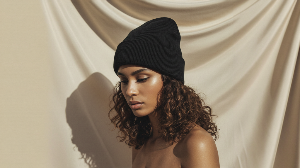 Bonnet d’hiver doublé en satin